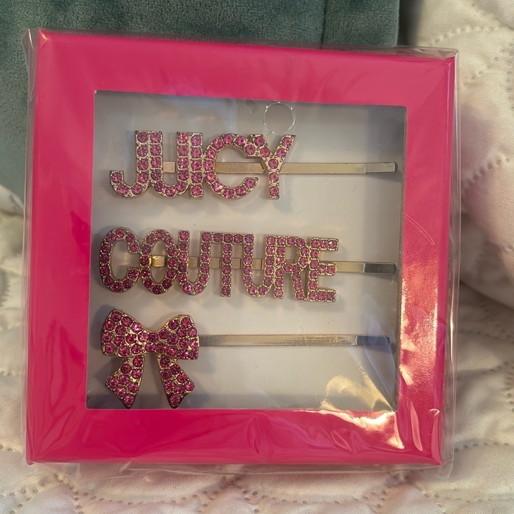 COPY - Juicy Couture Embellished Hair Pins 3 in Sealed Box